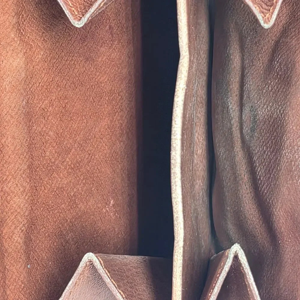 LOUIS VUITTON VINTAGE MONOGRAM CANVAS SNAP WALLET – BROWN – EDGE/INTERIOR WEAR